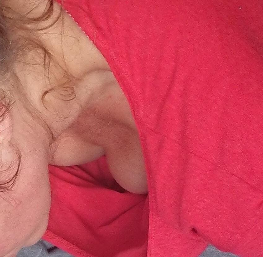 wife, sexy, transparent, voyeur, downblouse