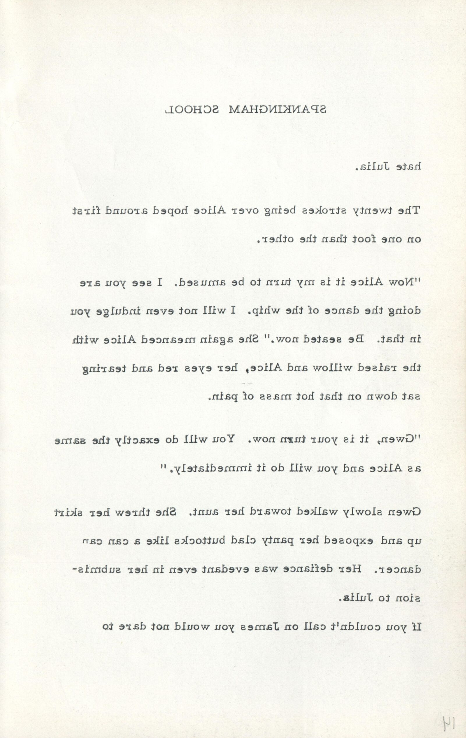 Livre de fessée anglaise vintage