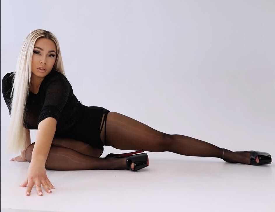 Milf, maduro, falta, nylons