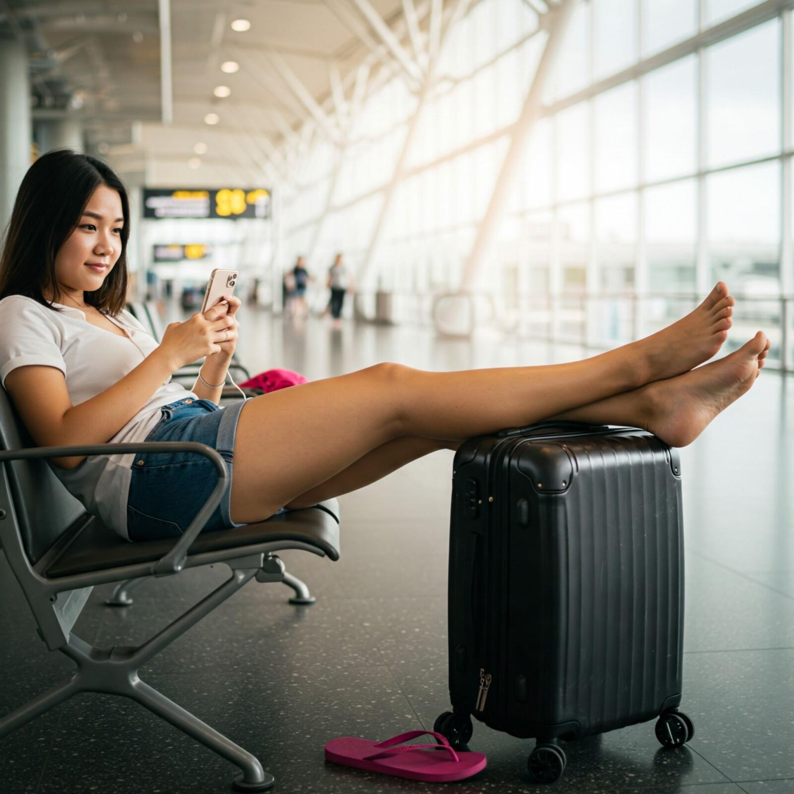 Pies de aeropuerto de fantasía de IA