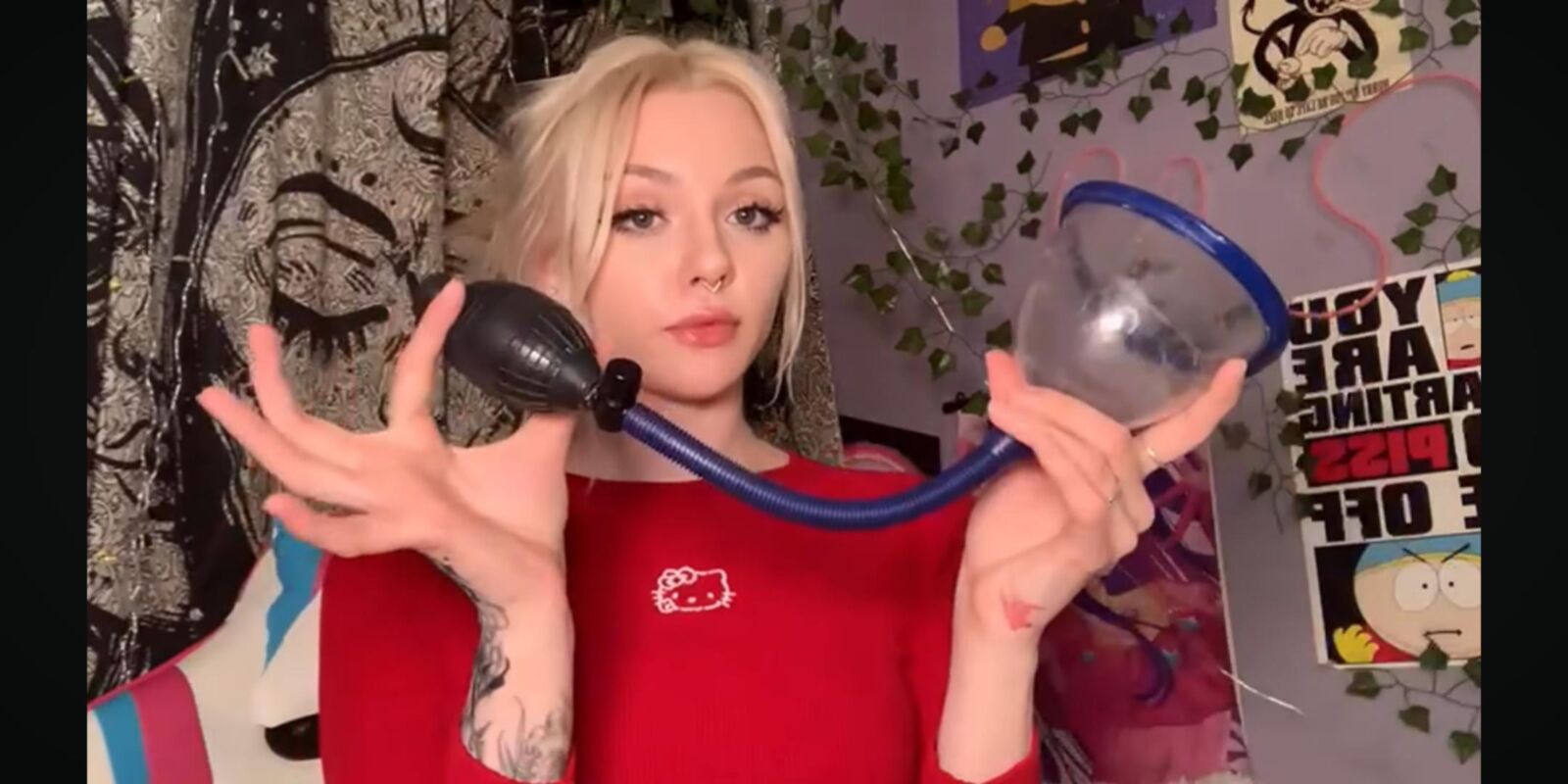Blonde Brustpumpe