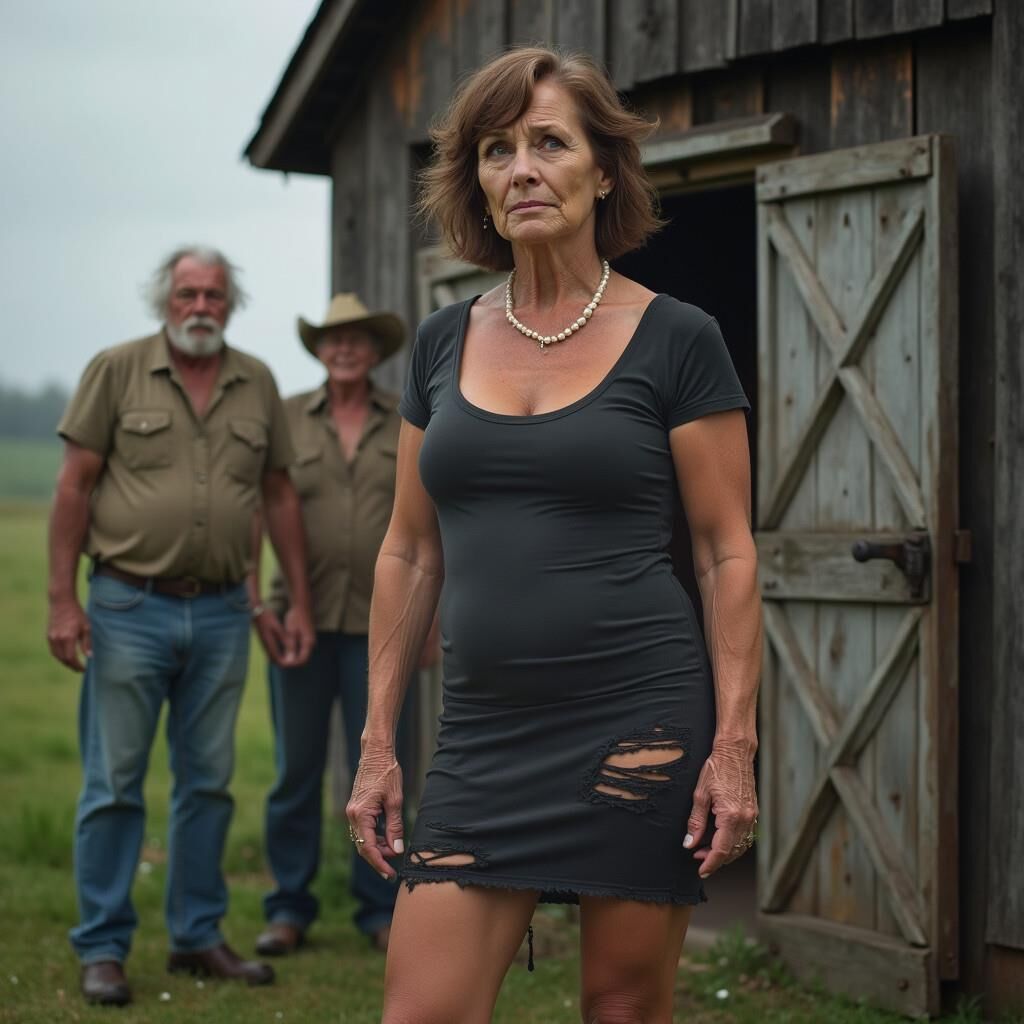 Ai milf en un viejo granero