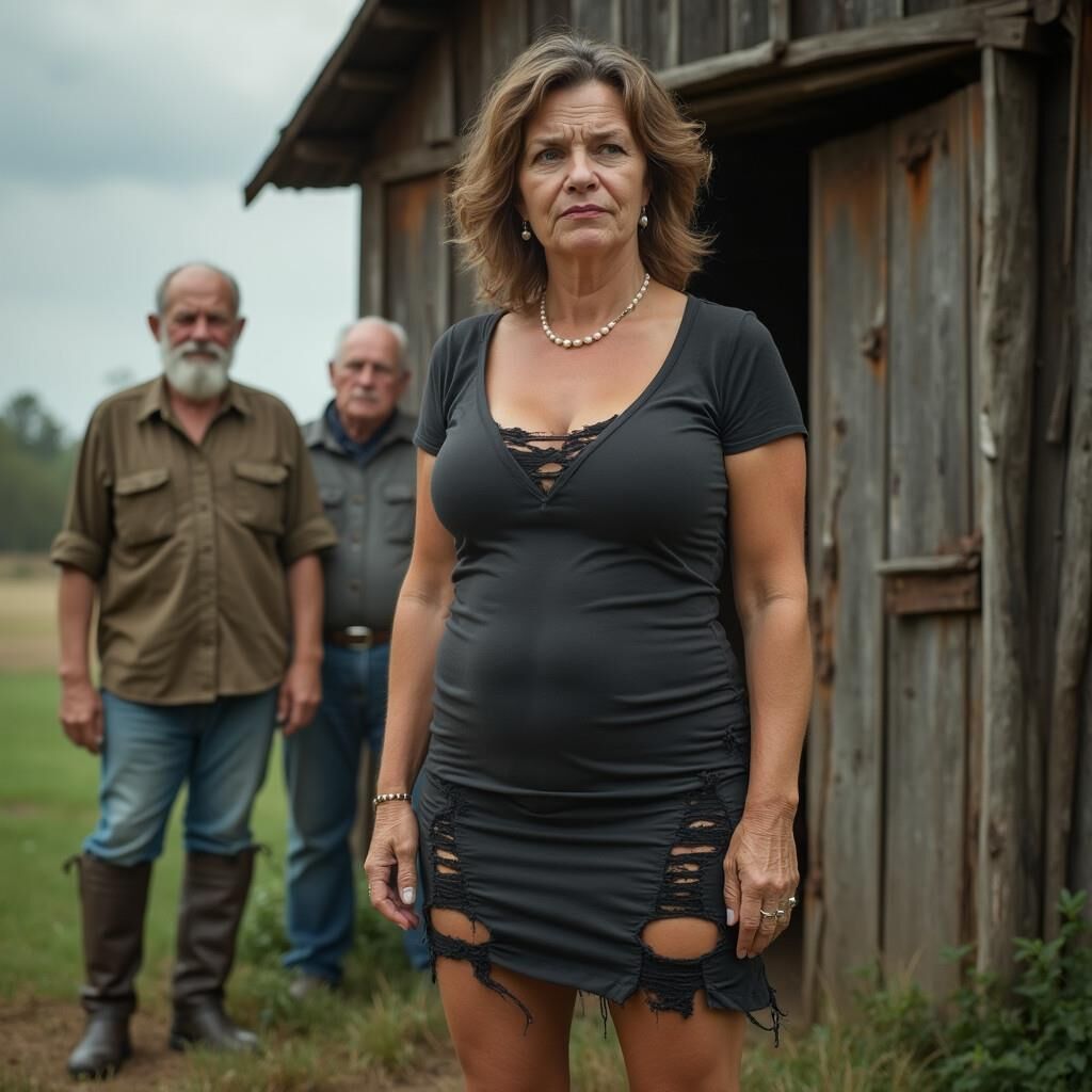 Ai milf en un viejo granero