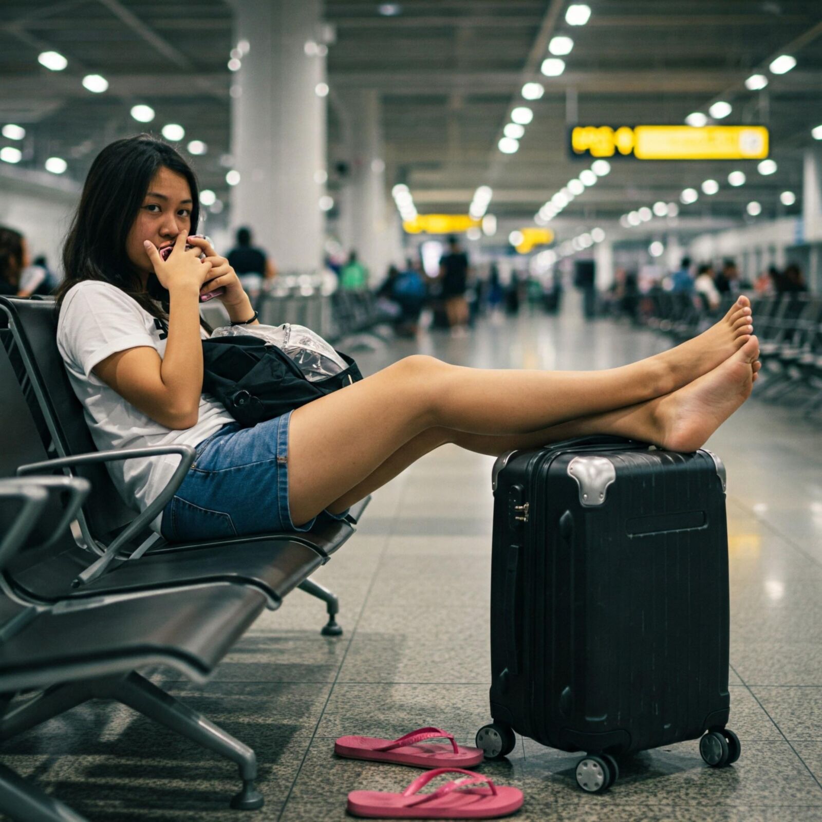 Pies de aeropuerto de fantasía de IA