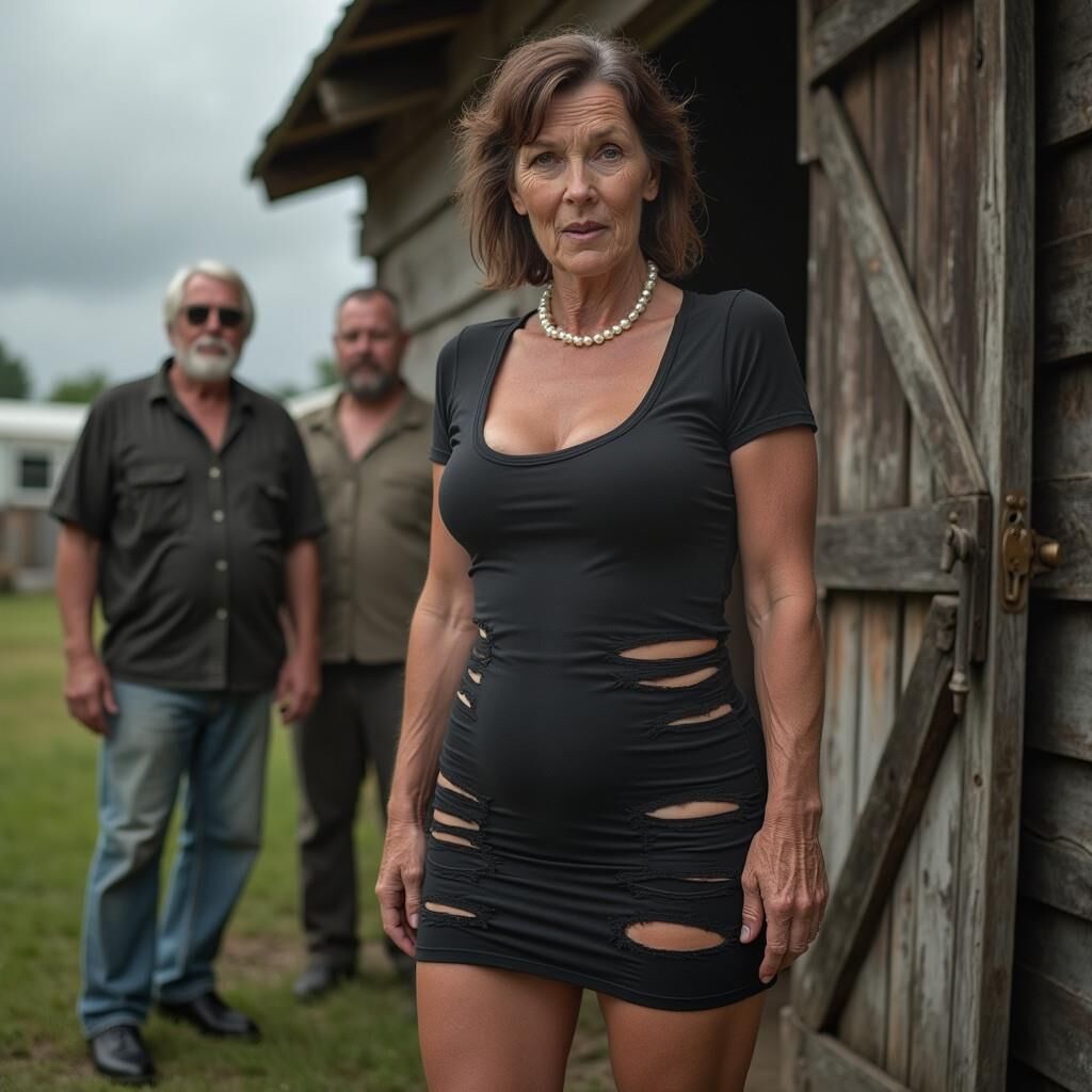 Ai milf en un viejo granero