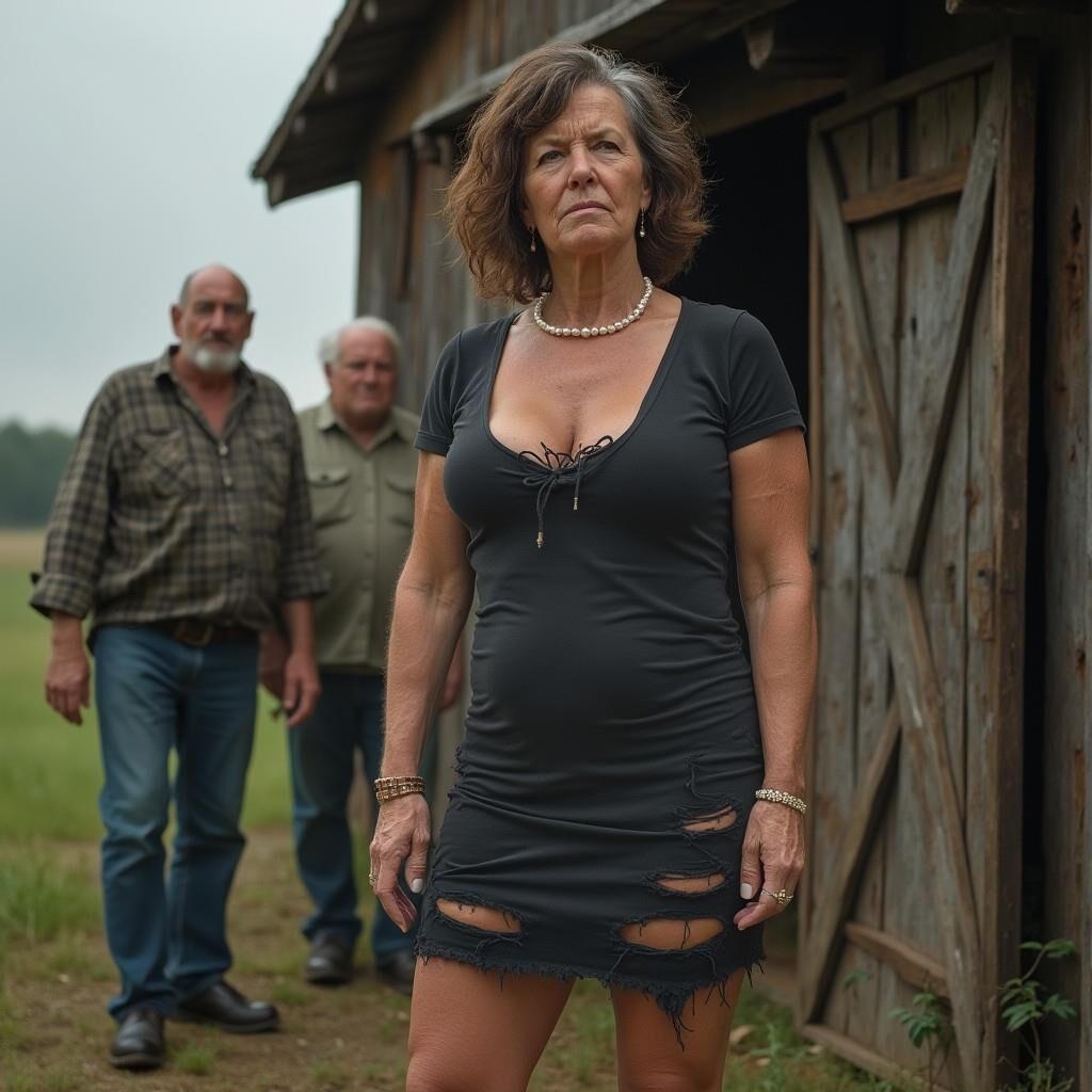 Ai milf en un viejo granero