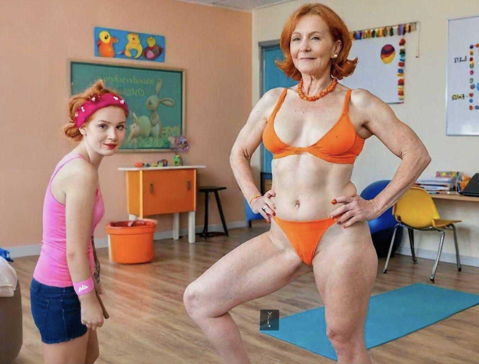 Algunas fotos de orgullosas exponidas a las mujeres de yoga pelirroja filtrada, MOT