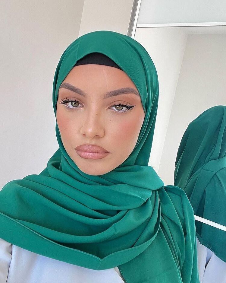 with and without hijab