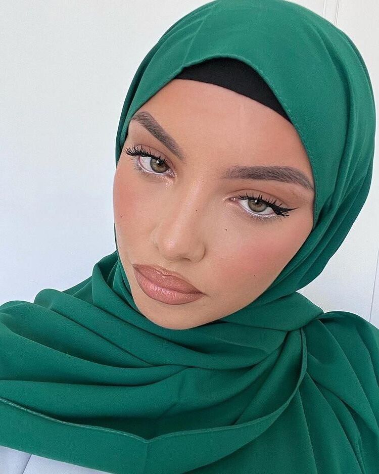with and without hijab