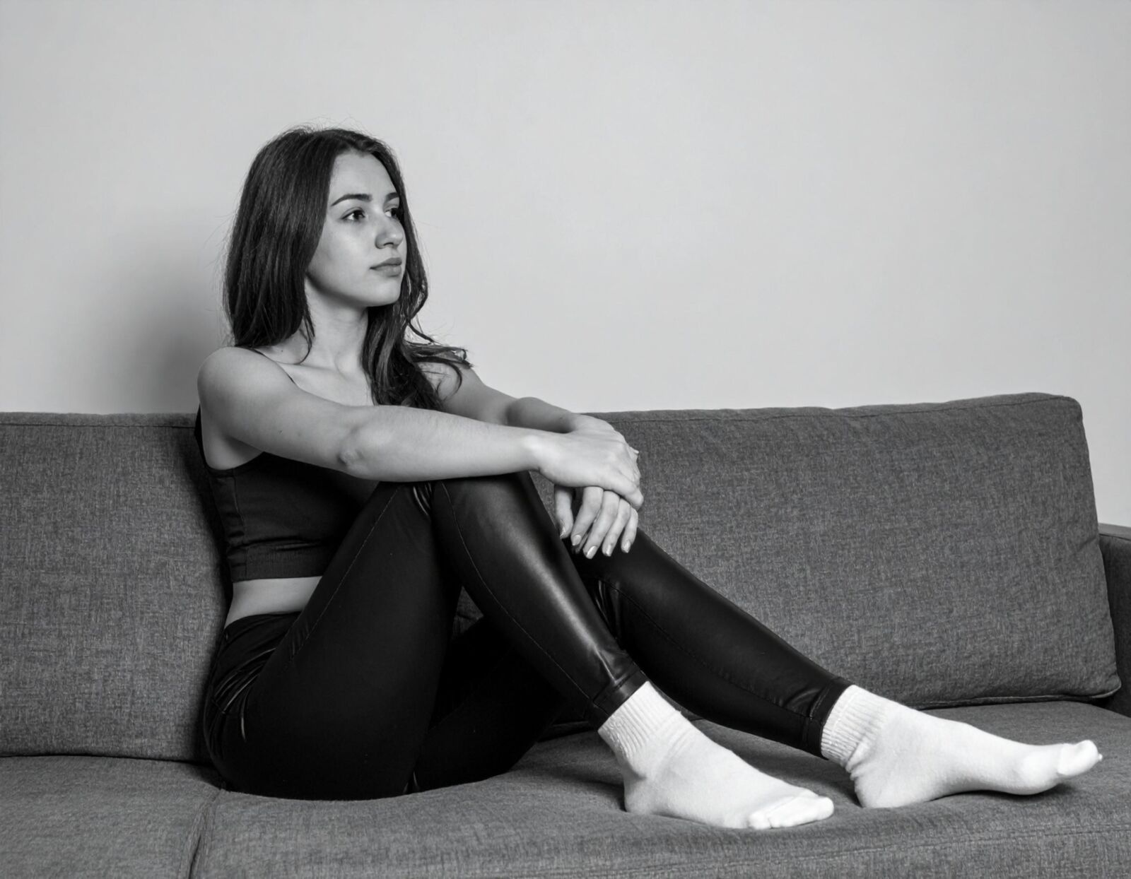 AI Leder -Leggings und Socken