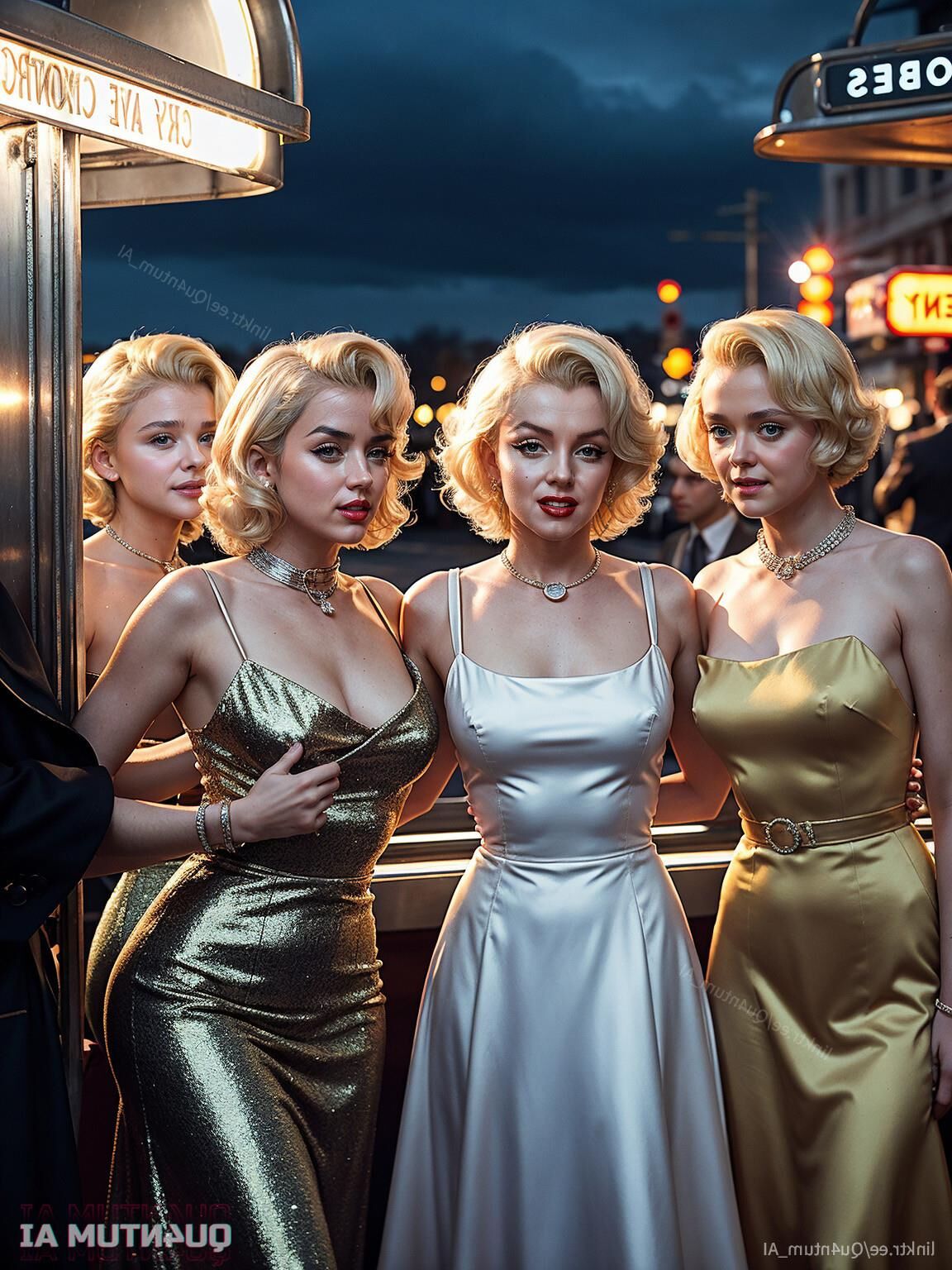 Ai Marilyn Monroe Blonde Ana de Armas Dakota Fanning Vintage