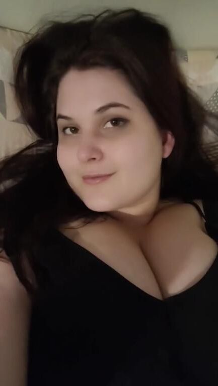 Chubby BBW Brunette Slut from South America Showing Her Fat Body