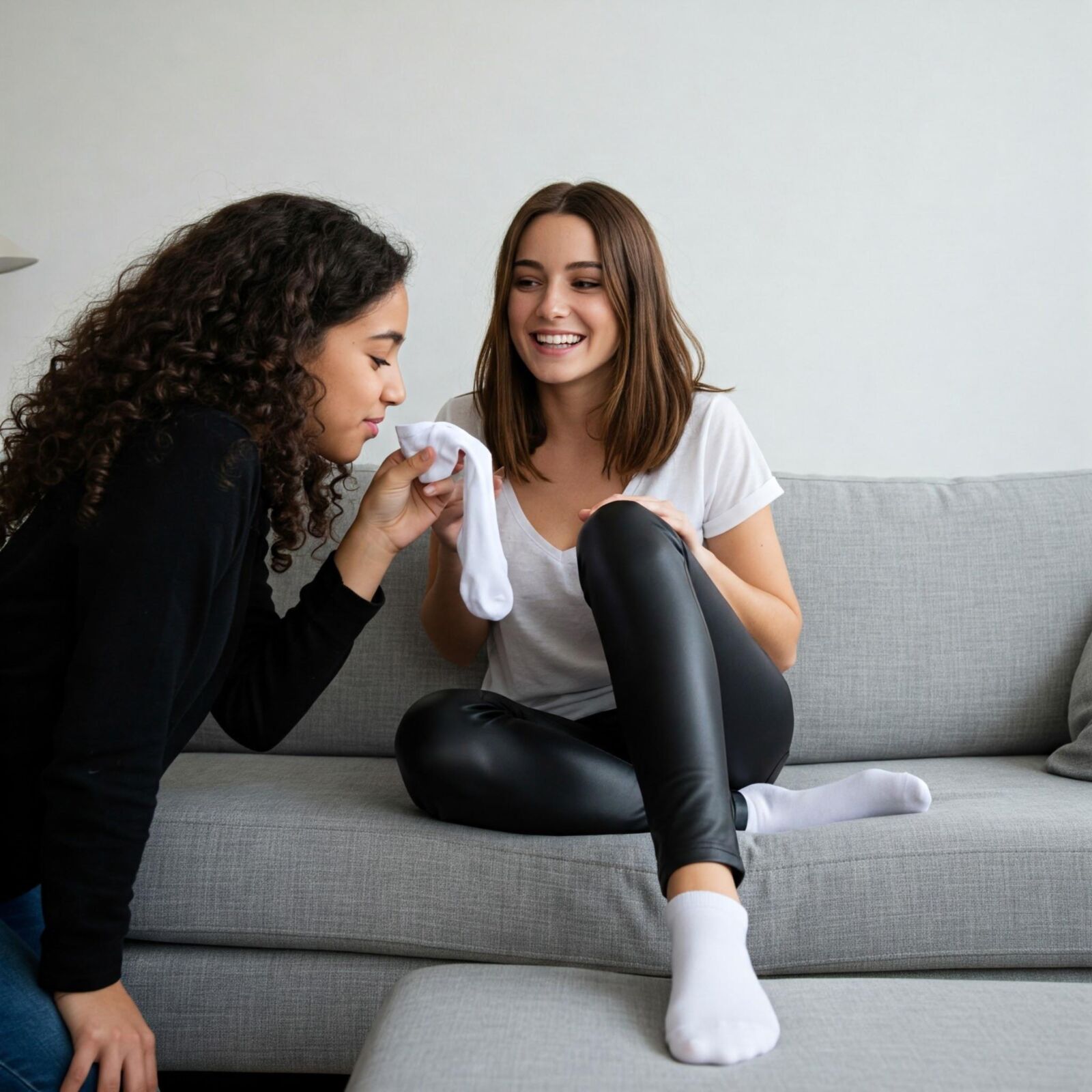 AI Leder -Leggings und Socken