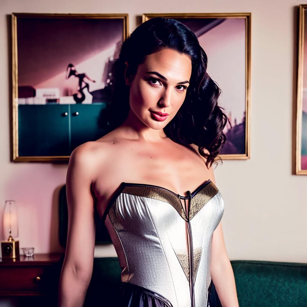 Gal Gadot sieht als Pinup sexy aus.