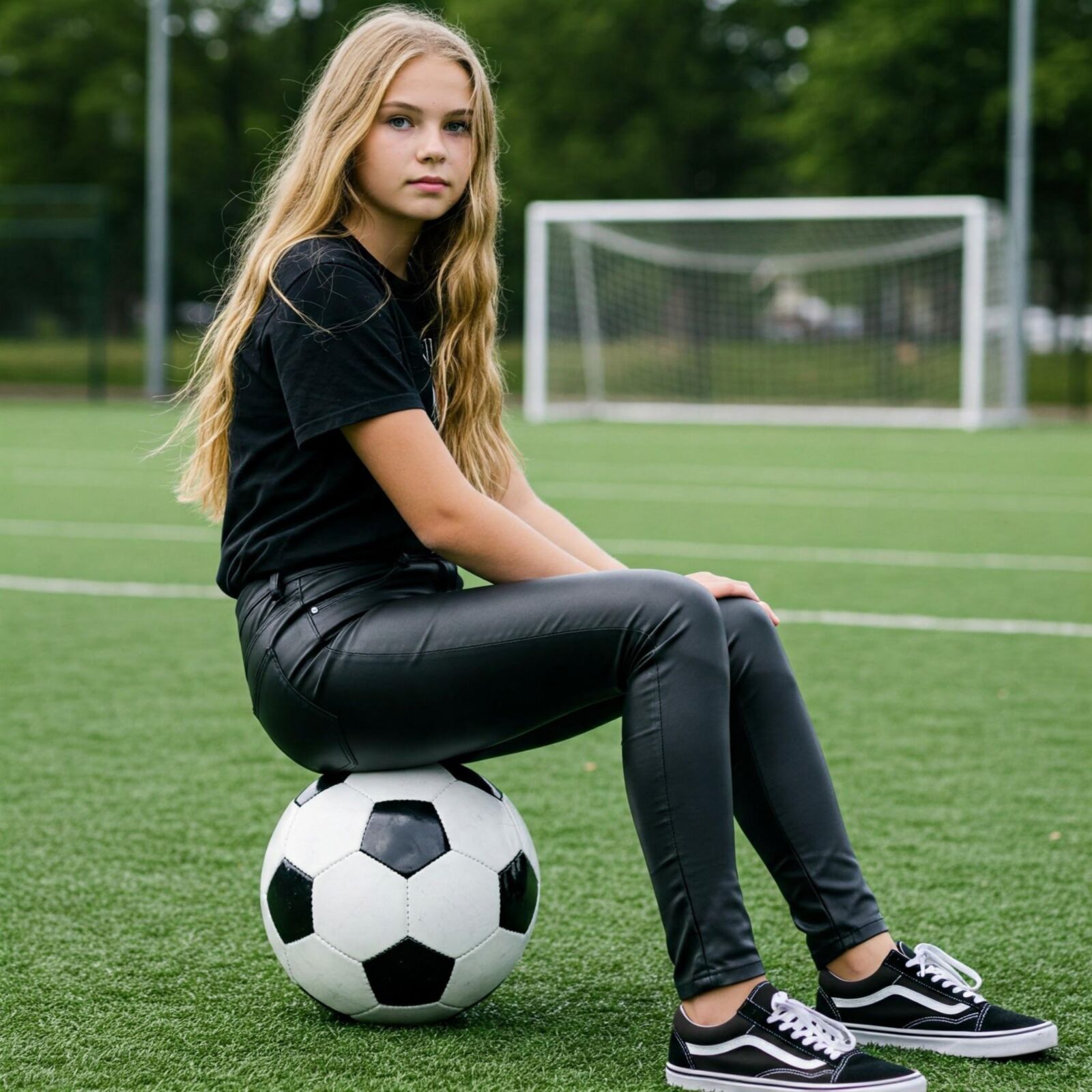 AI Leder -Leggings und Socken