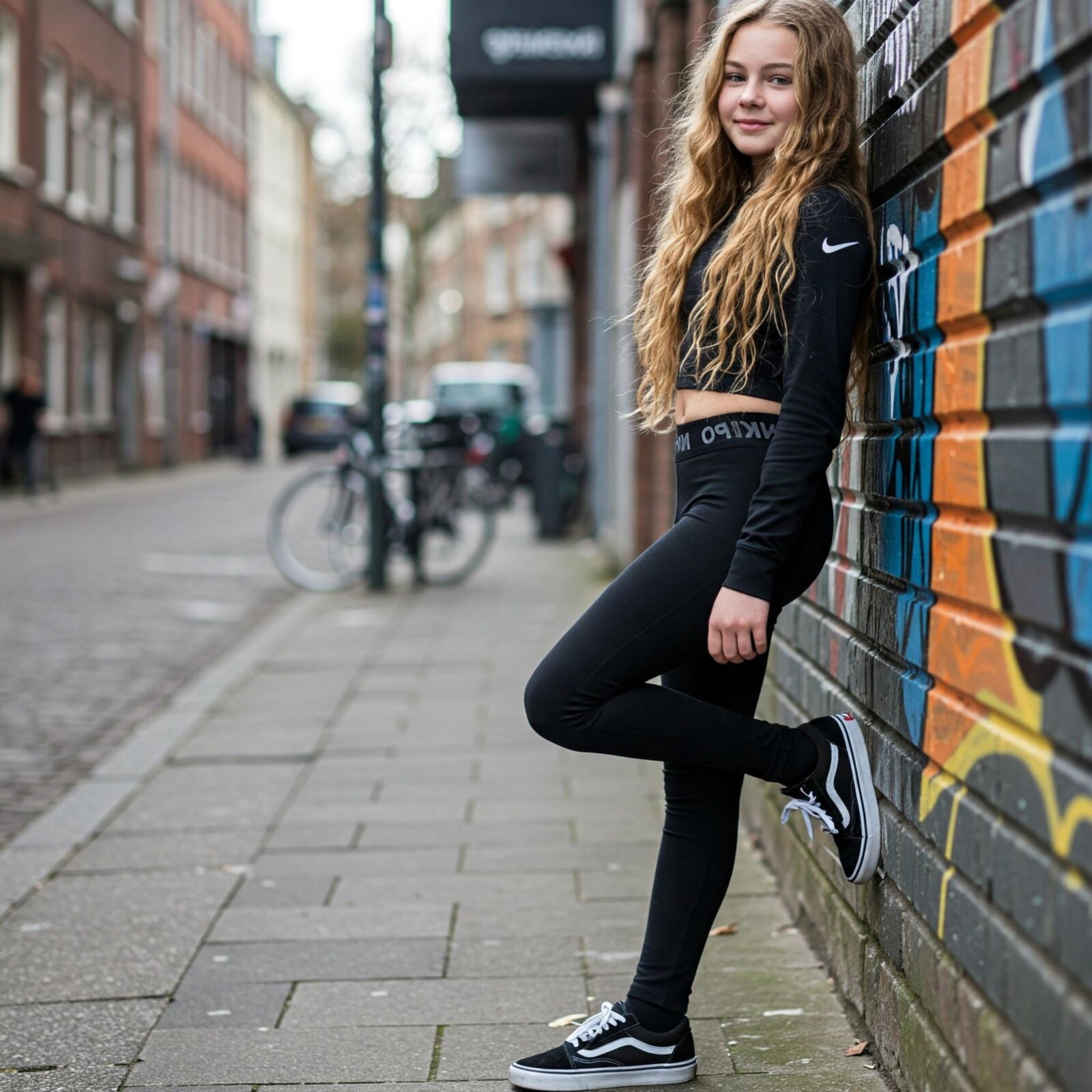 AI Leder -Leggings und Socken