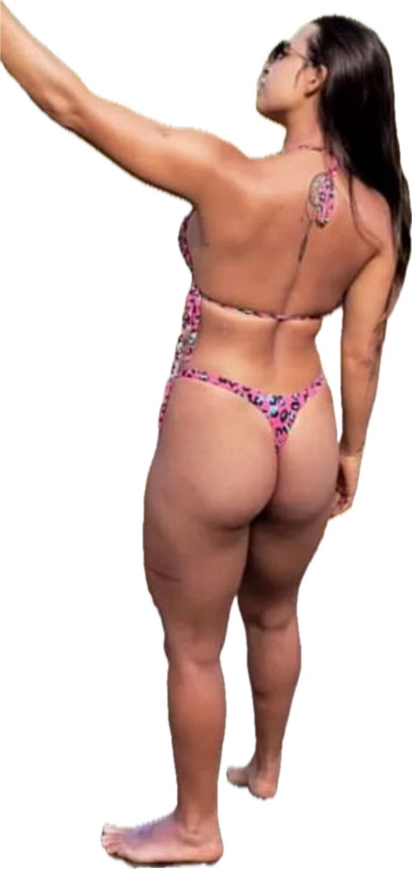 Latina Cute Big Butt Stickers 
