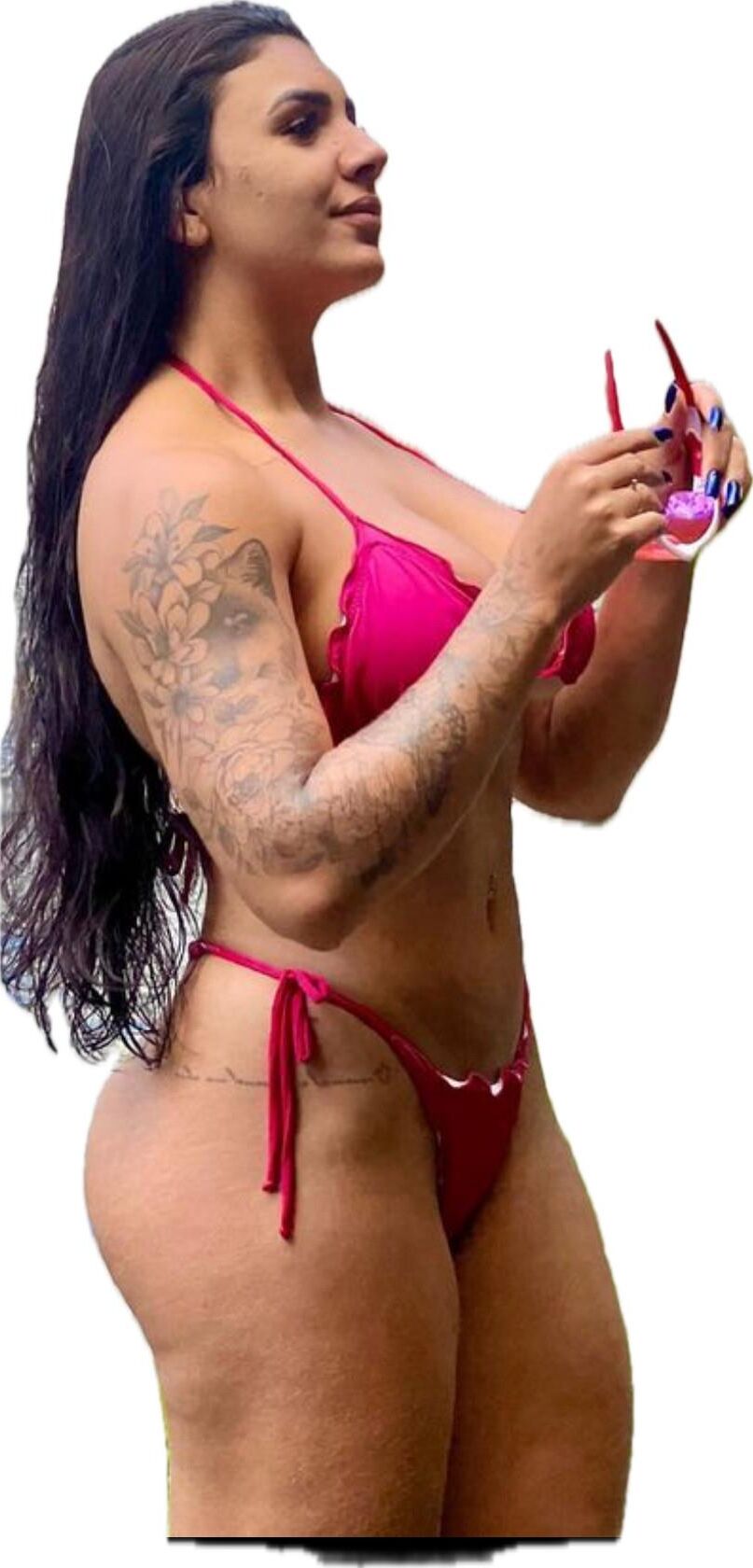 Latina süße große Butt -Aufkleber