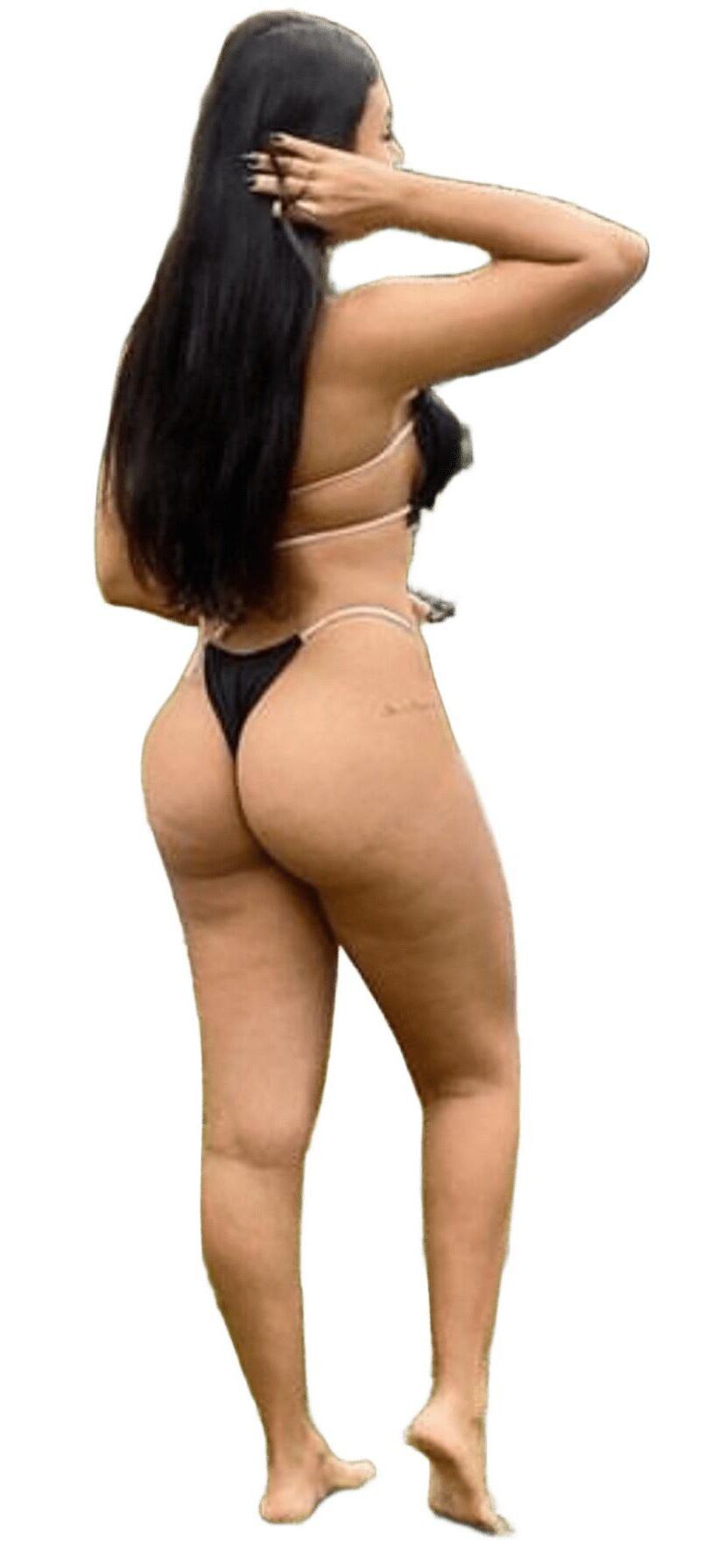 Latina süße große Butt -Aufkleber