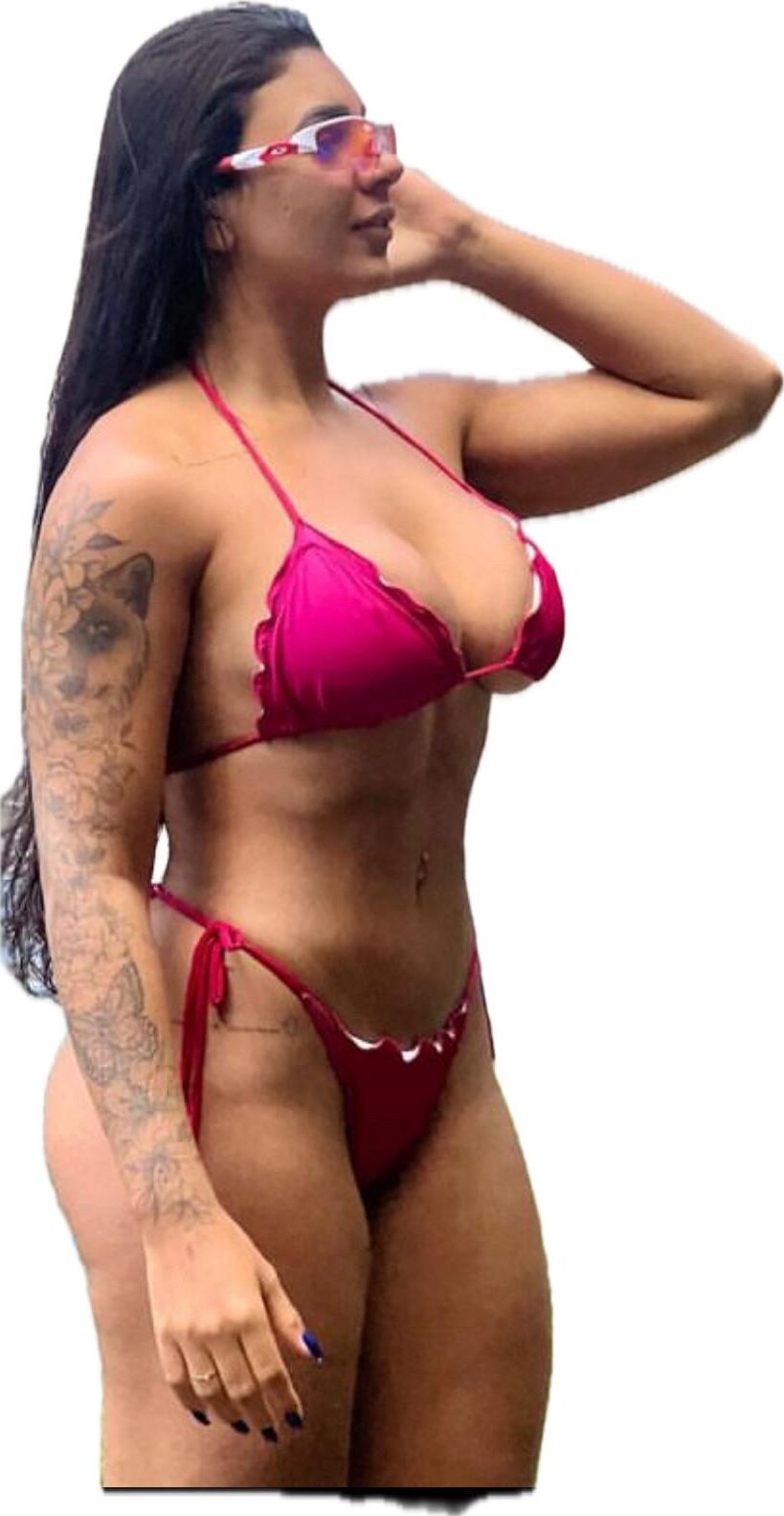 Latina süße große Butt -Aufkleber