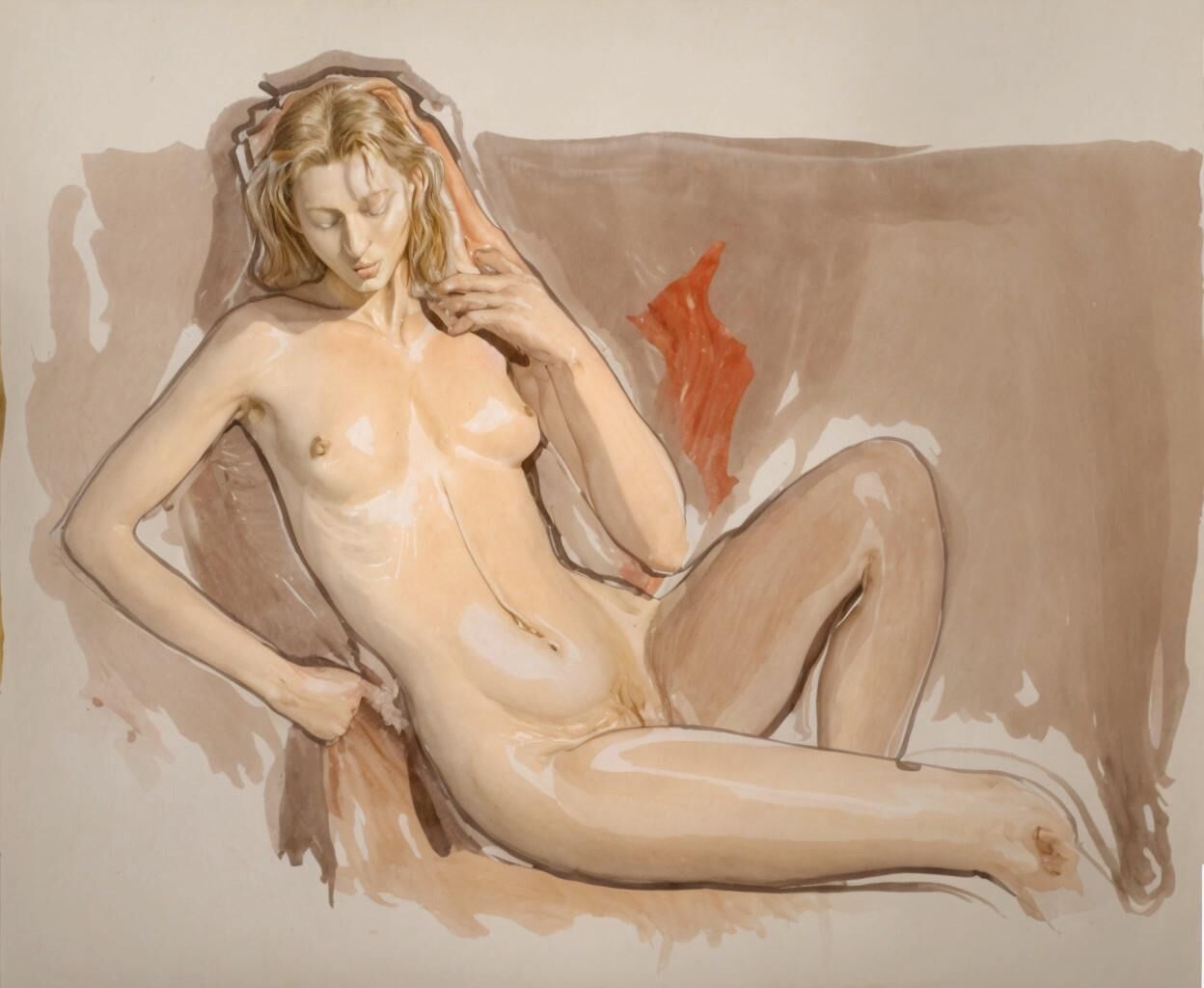 Expressionistic sensual nude paintings