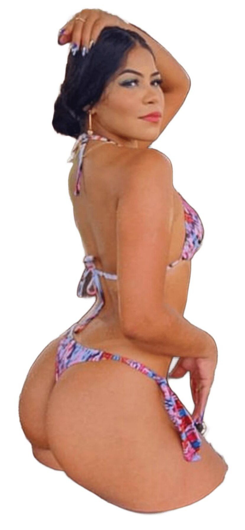 Latina Cute Big Butt Stickers 