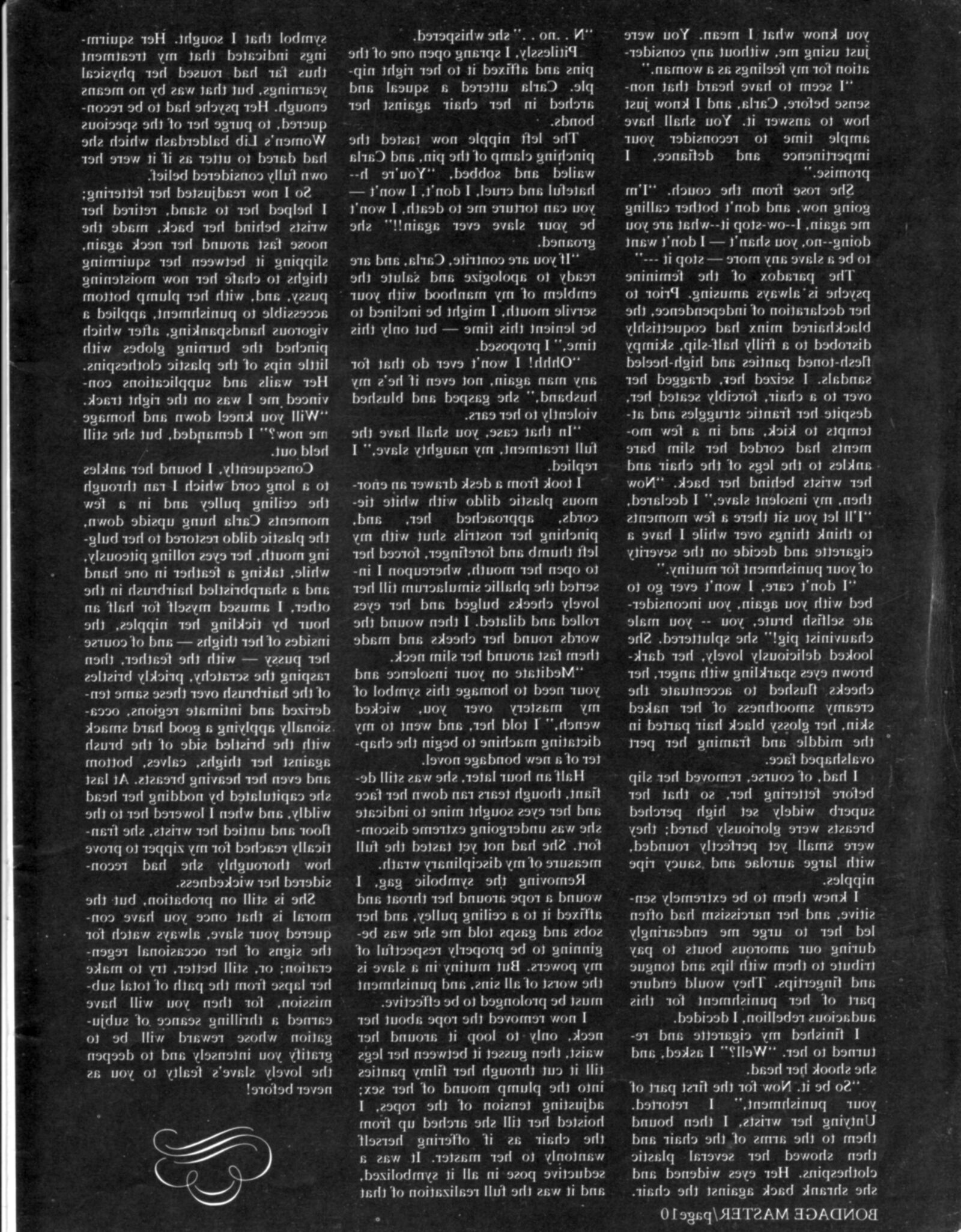 Vintage bondage magazine Bondage Master 