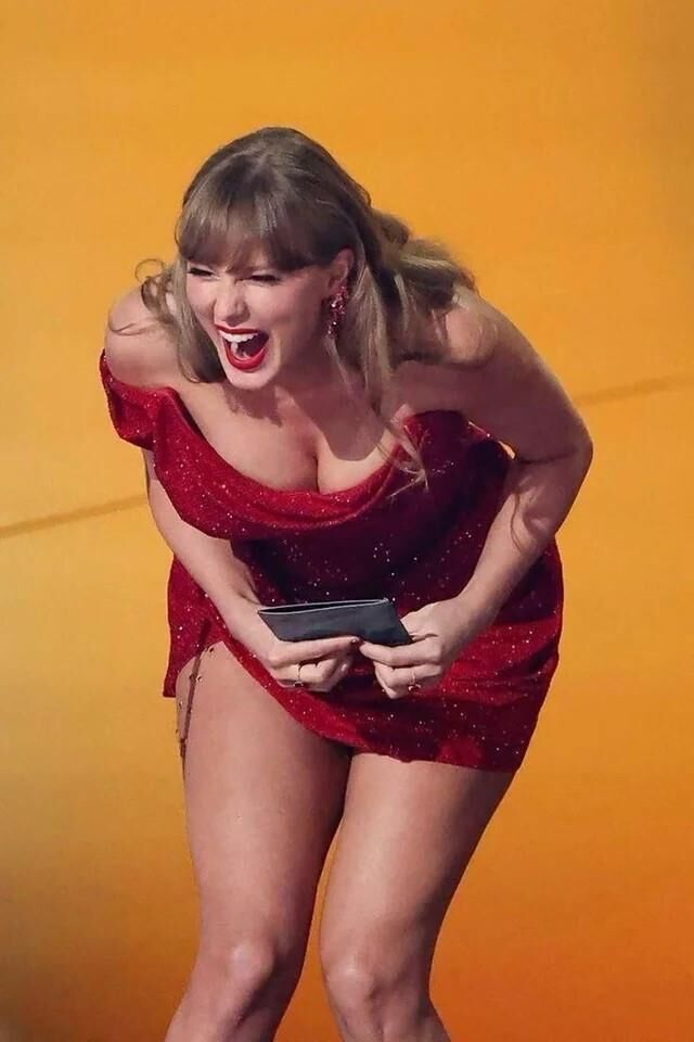 Taylor in red