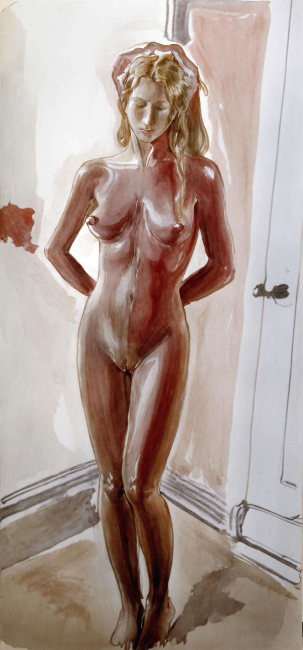 Expressionistic sensual nude paintings