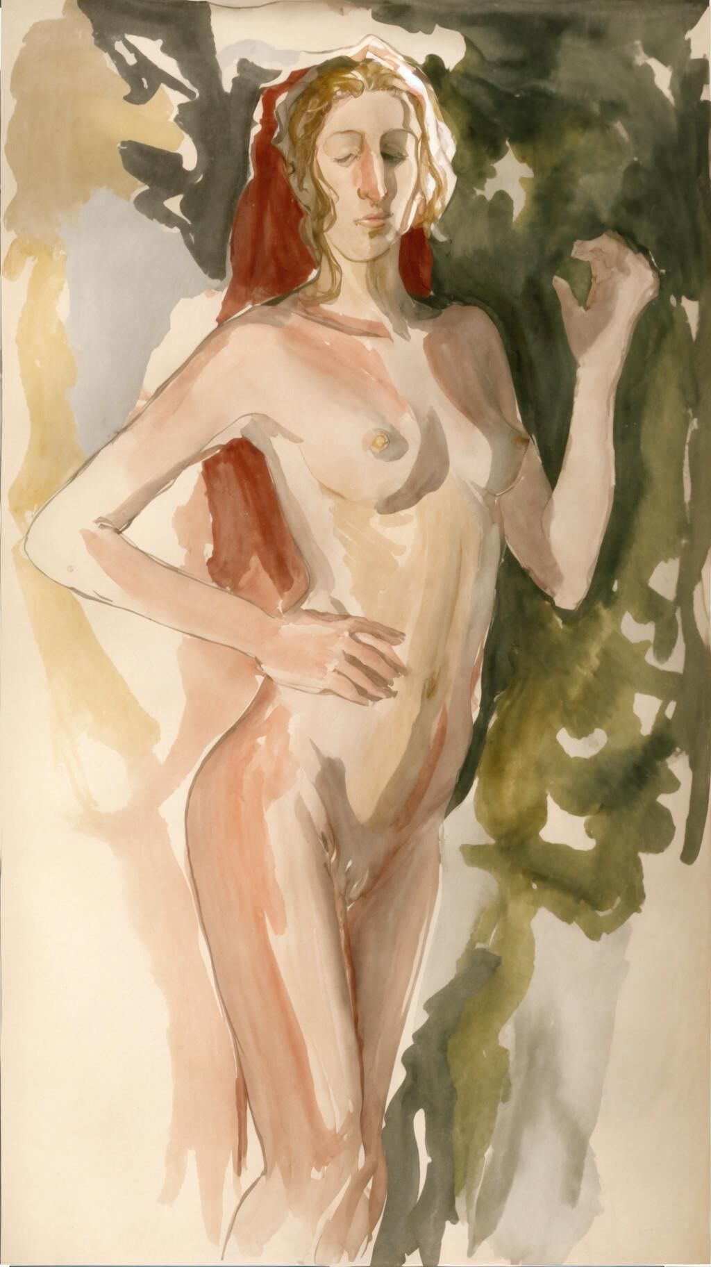 Expressionistic sensual nude paintings