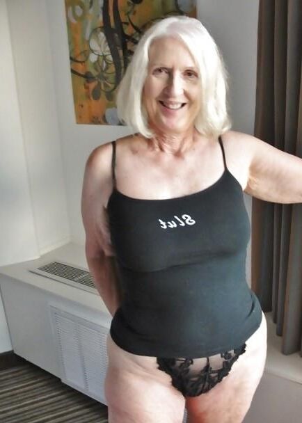 Blonde granny Sue from Canada