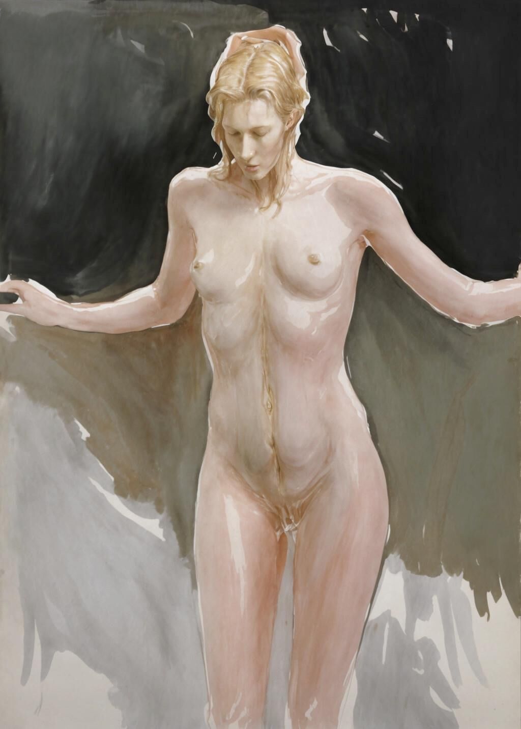 Expressionistic sensual nude paintings