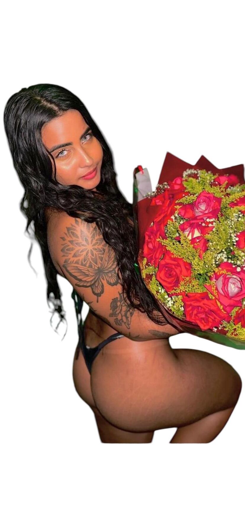 Latina Cute Big Butt Stickers 