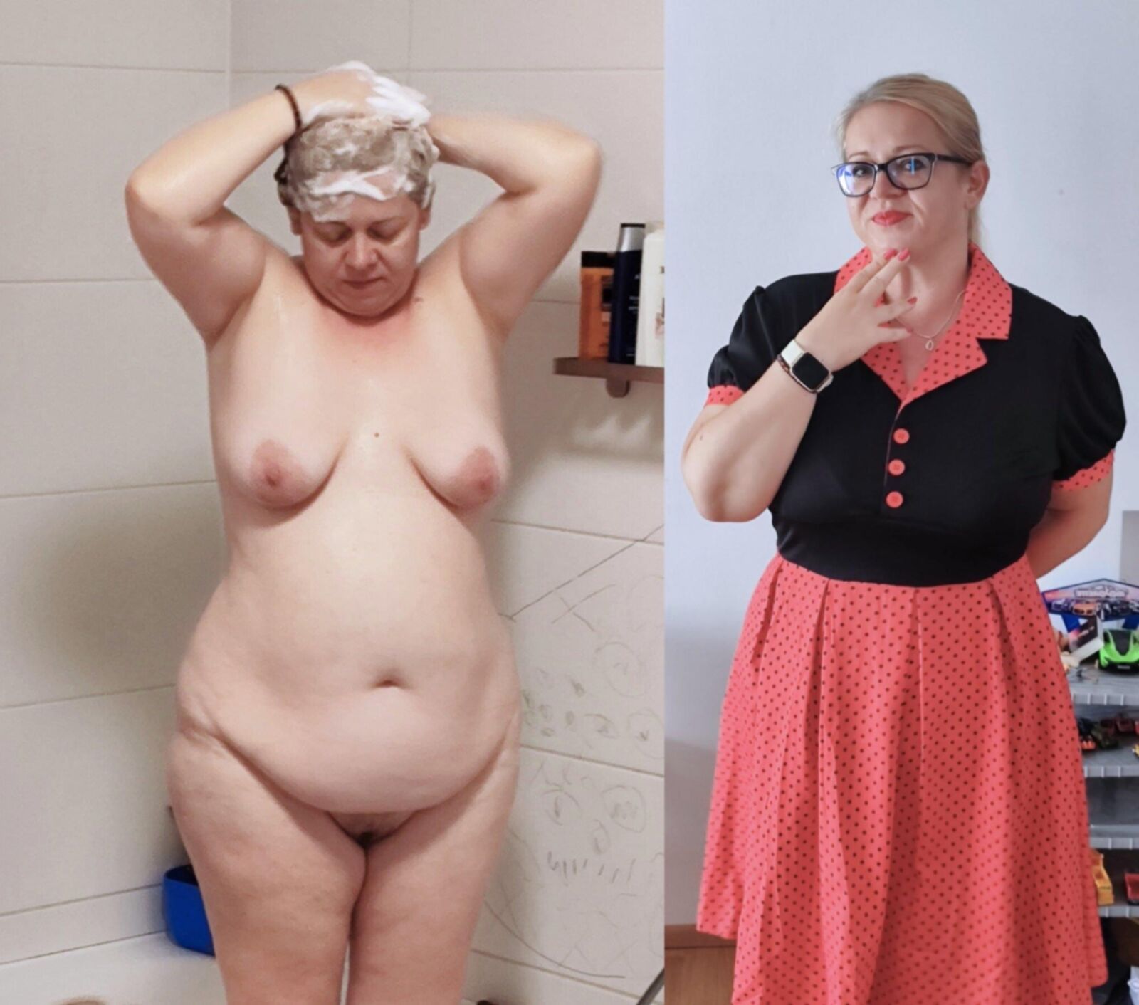 Nicht bewusstes BBW -Frau