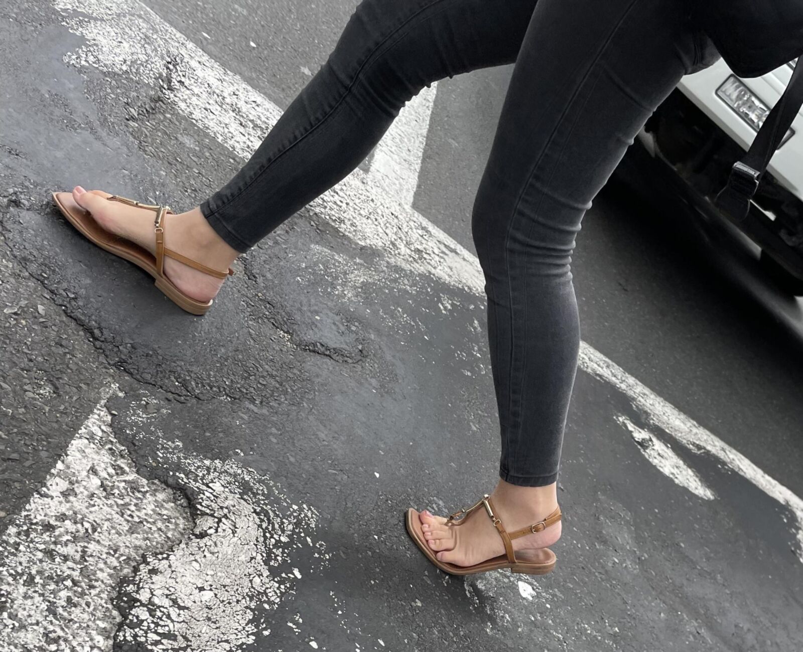 Latina Candid Feet