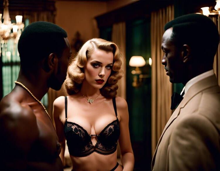 AI Hotwife Interracial Parties Bilder aus den S, S und s.