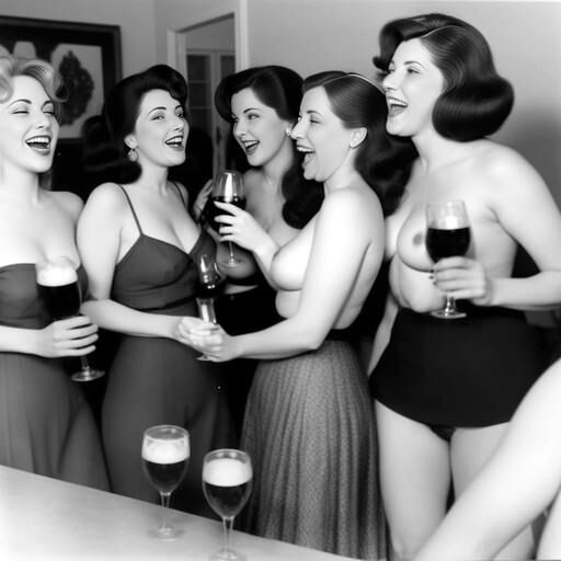 Die seltsamere KI erzeugte Vintage -Partyfotos