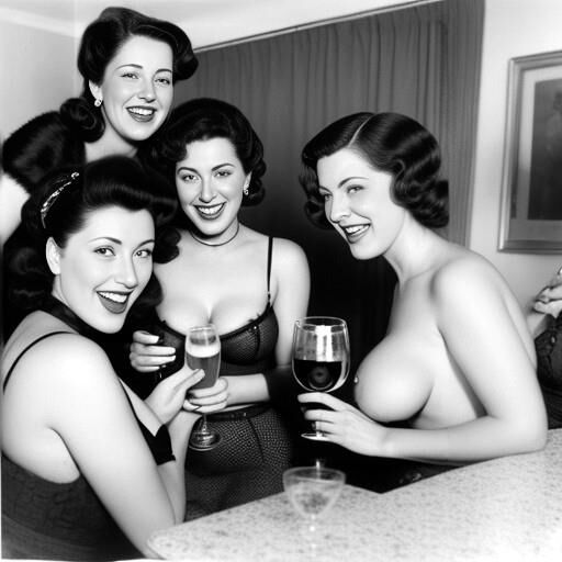 Die seltsamere KI erzeugte Vintage -Partyfotos