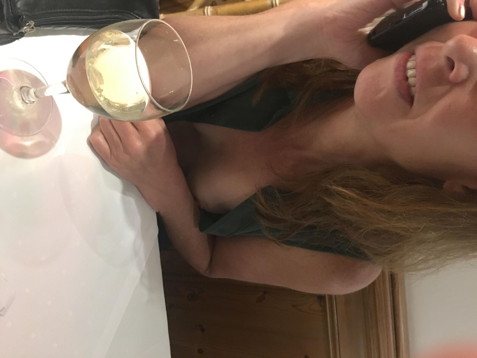 Downblouse und Blinken
