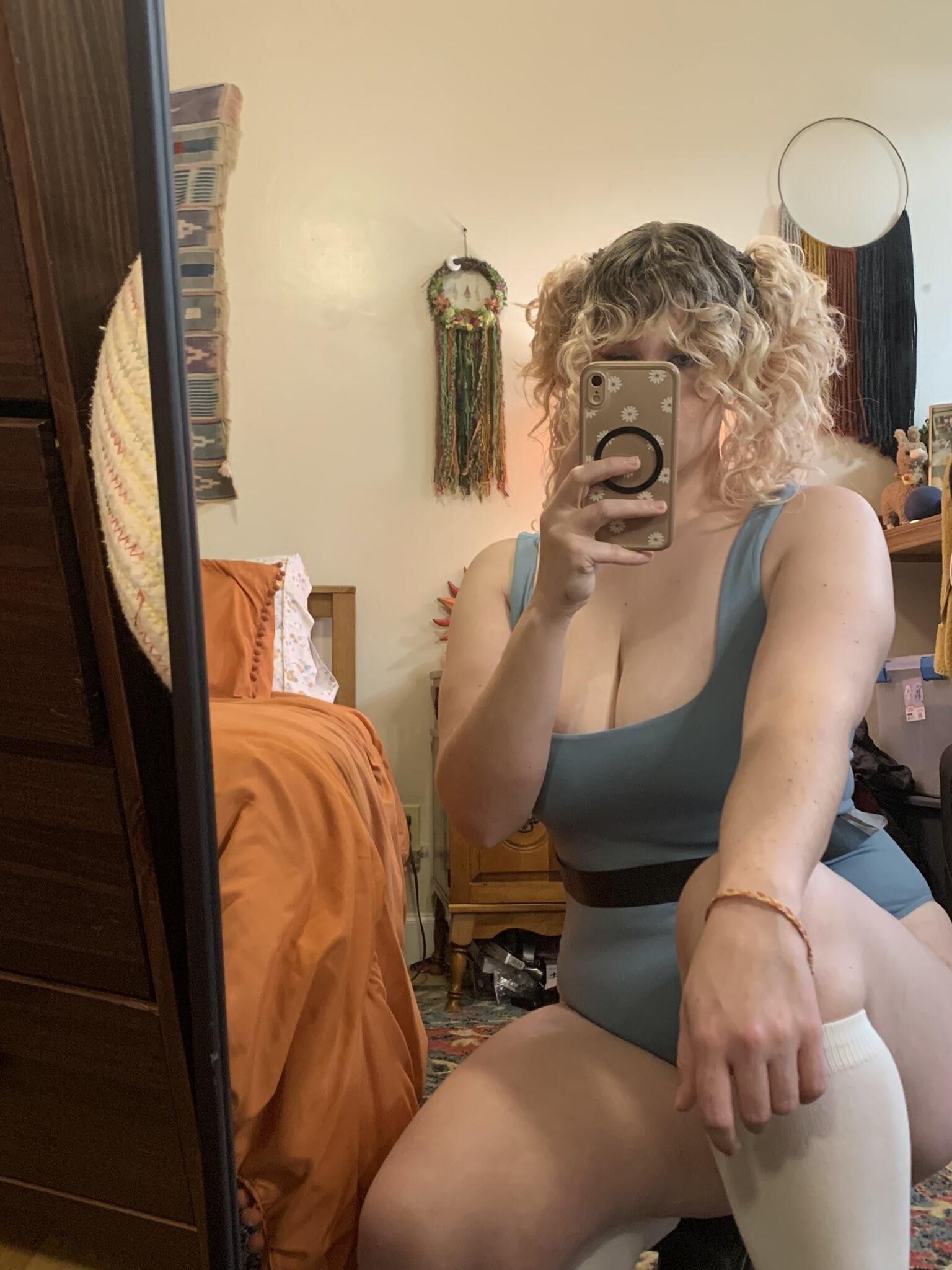 Becky Big Ass Boobs Curly Hair Blonde Girl Mixed Hot Photos