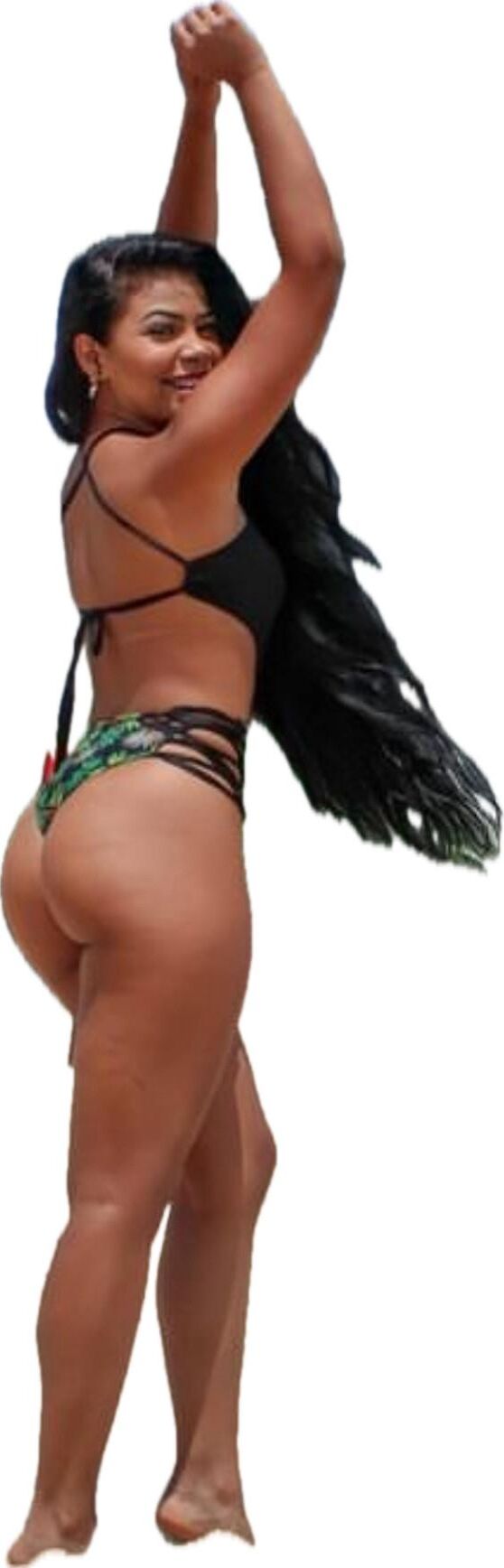 Latina Cute Big Butt Stickers 