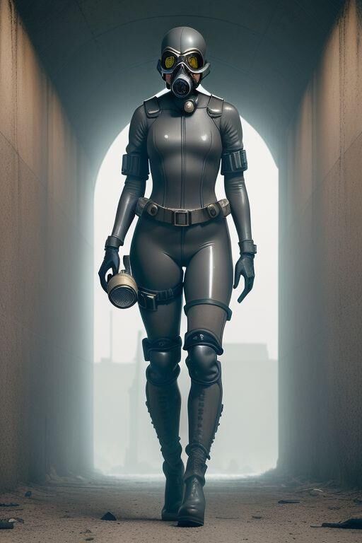 KI erzeugte dystopische Zukunft: Schwere Gummi -Dekontamination