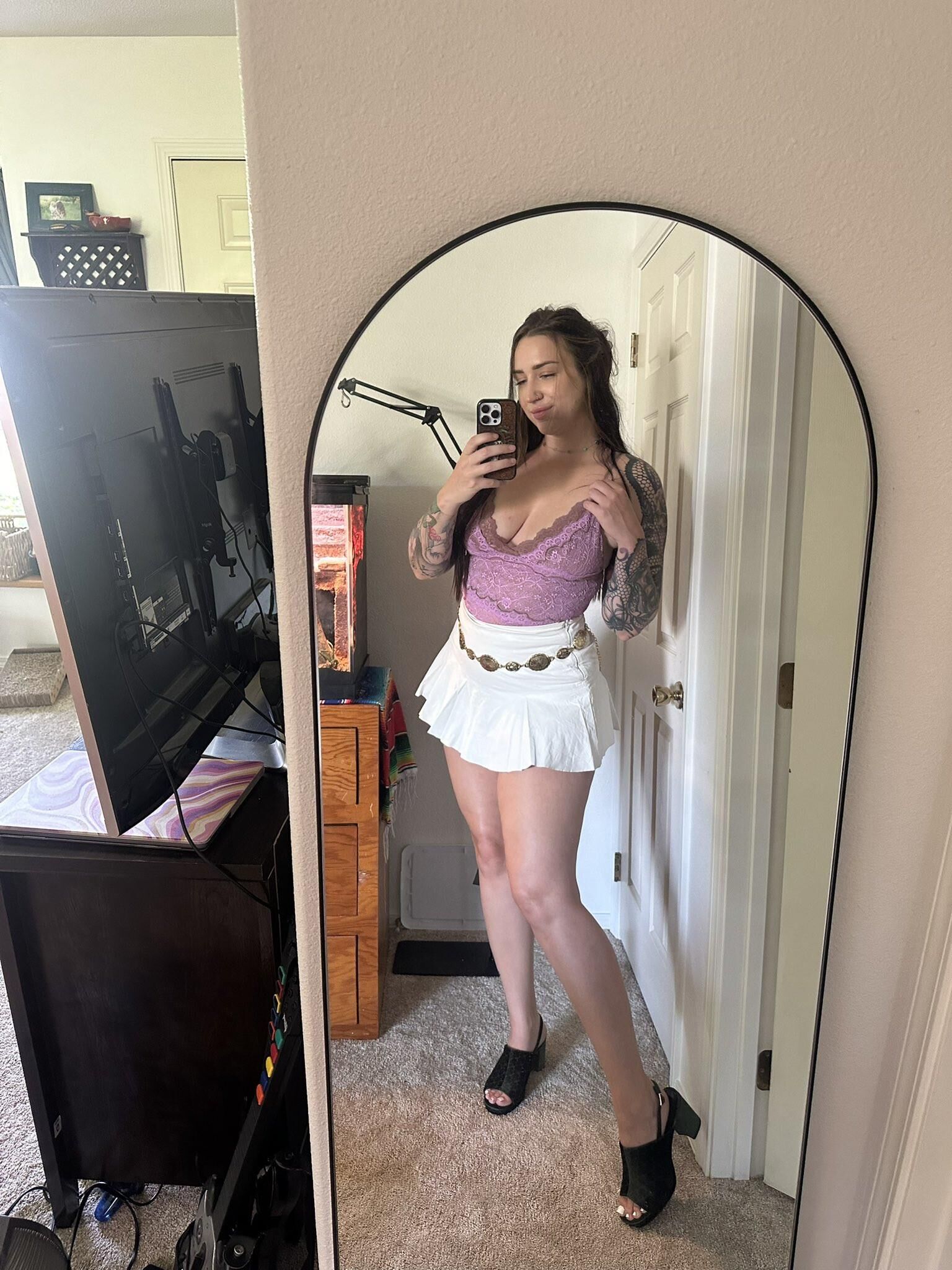 Hannah Big Ass Curvy Beauty Brunette Girl Mixed hot Shots