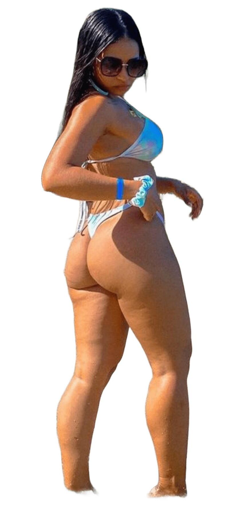 Latina Cute Big Butt Stickers 