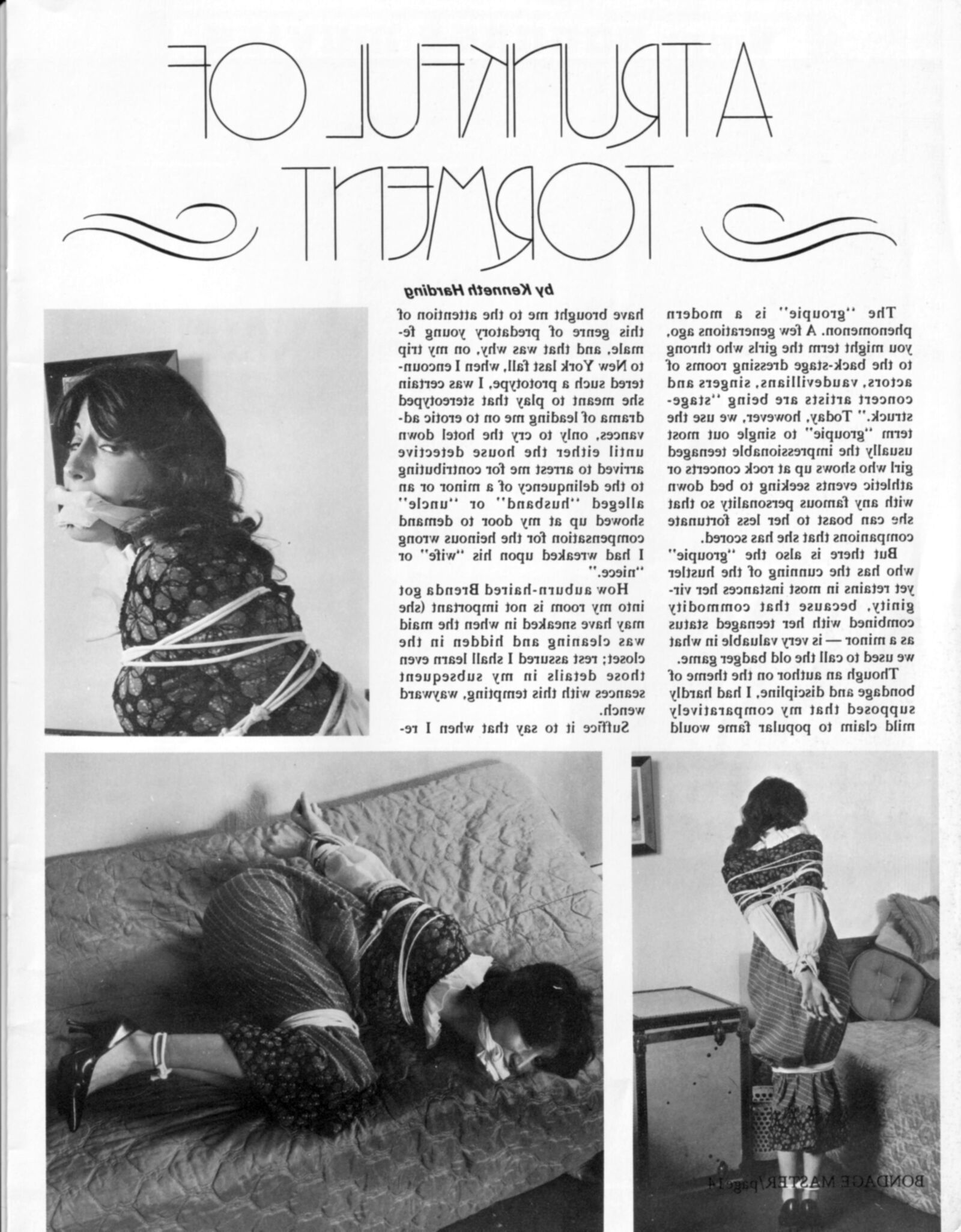 Vintage bondage magazine Bondage Master 