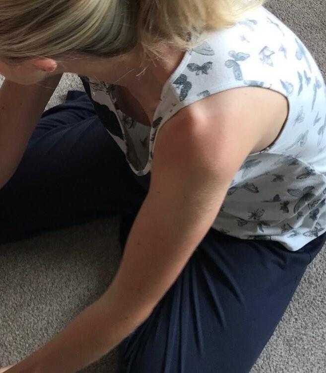 Downblouse und Blinken