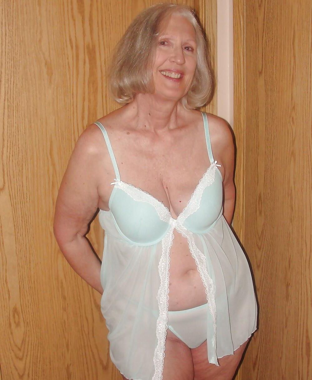 Blonde granny Sue from Canada