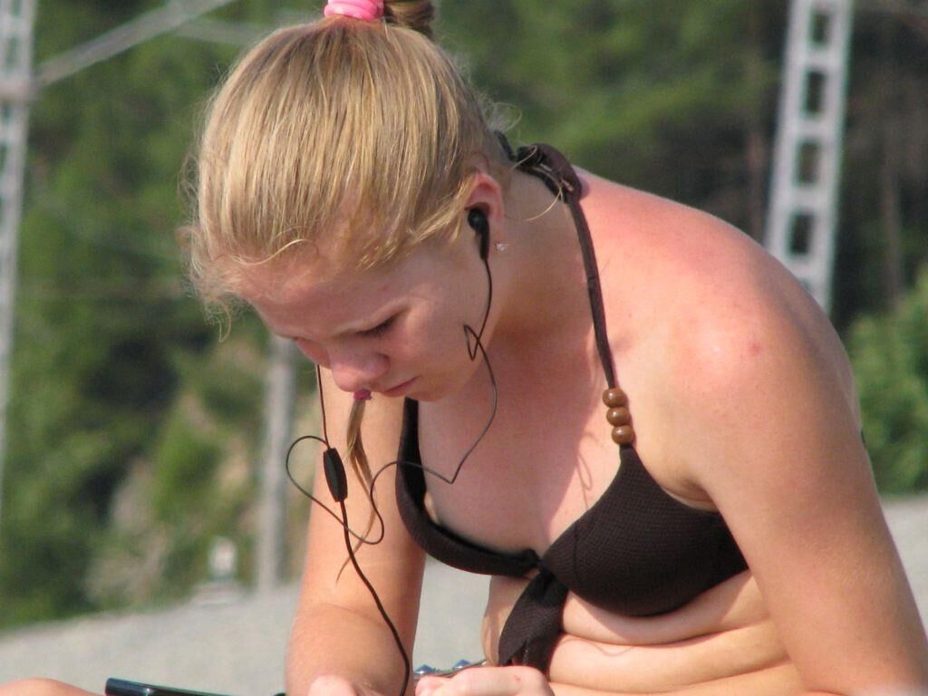 Downblouse und Blinken