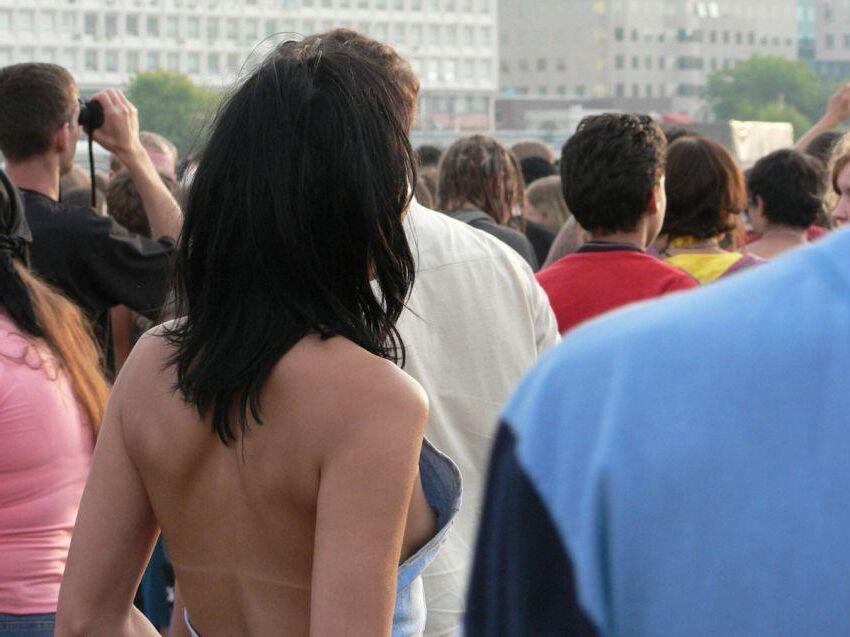 Downblouse und Blinken