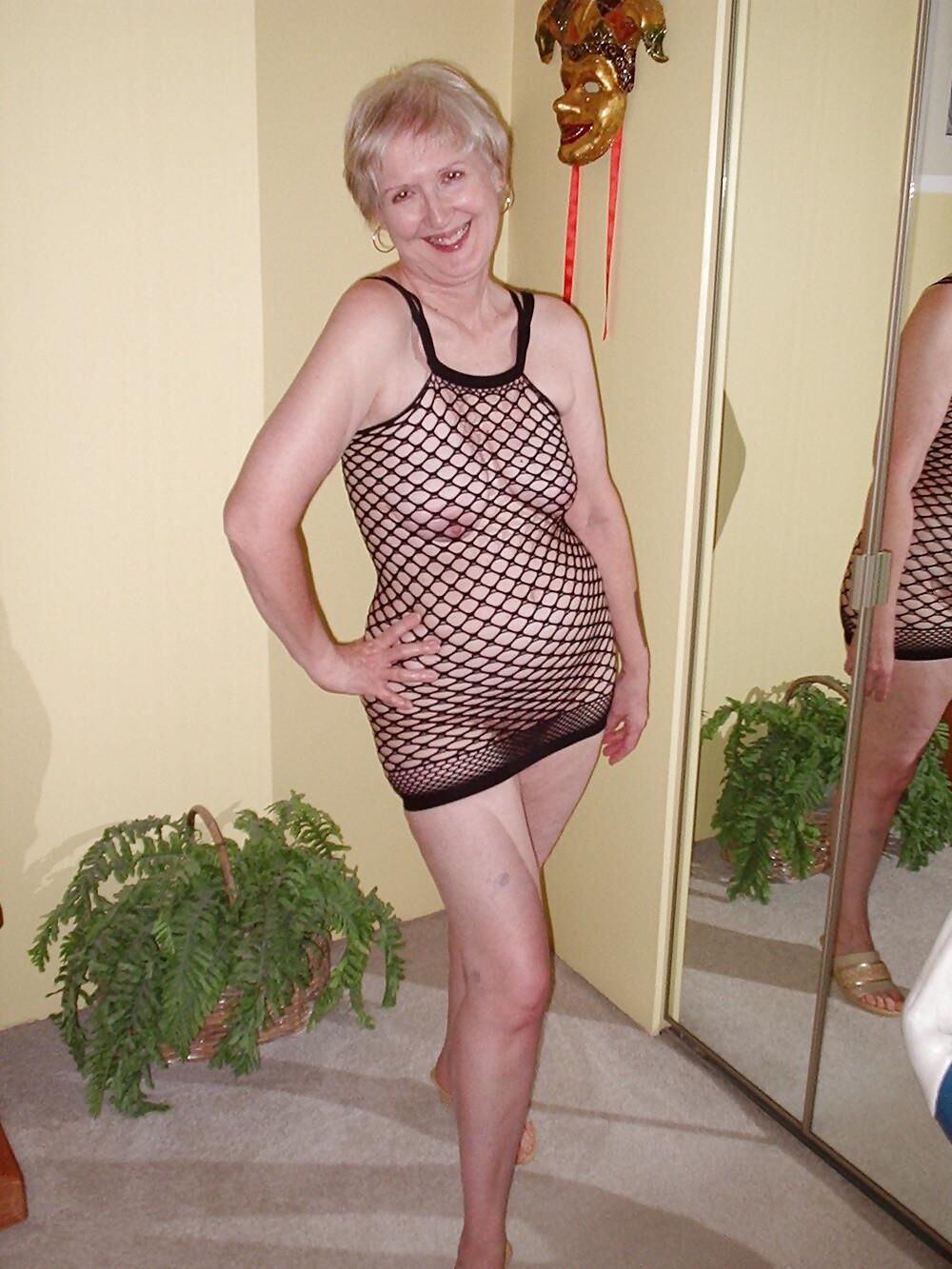 Blonde granny Sue from Canada